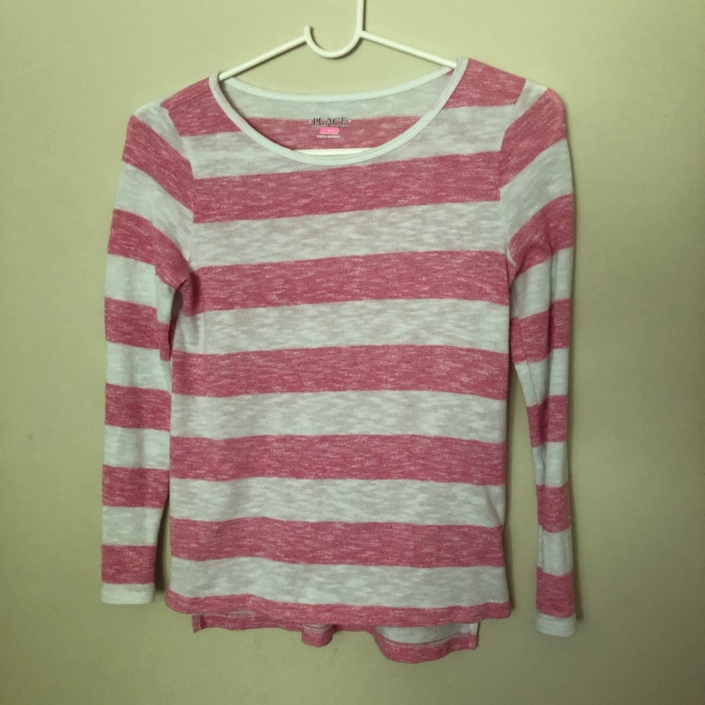 Children’s Place Girl Sweater w/Pink Stripes